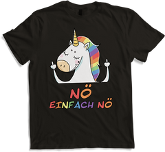 Produktbild von T-Shirt NÖ Einhorn Stinkefinger | Lustiger Spruch | Für Frauen