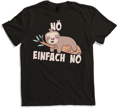 Produktbild von T-Shirt NÖ Faultier | Lustiger Cooler Spruch | Für Mädchen & Jungs