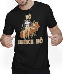 Produktbild von T-Shirt mit Mann NÖ Faultier Panda Lustiger Cooler Spruch für Mädchen & Jungs