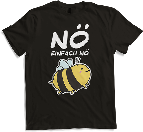 Produktbild von T-Shirt NÖ Hummel Lustiger Cooler Spruch Für Mädchen Teenager Biene