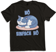 Produktbild von T-Shirt NÖ Katze schläft Lustiger Cooler Spruch für Jungs & Mädchen