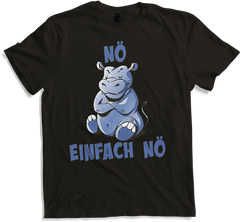 Produktbild von T-Shirt NÖ Nilpferd | Lustiger Cooler Spruch | Für Mädchen & Jungs