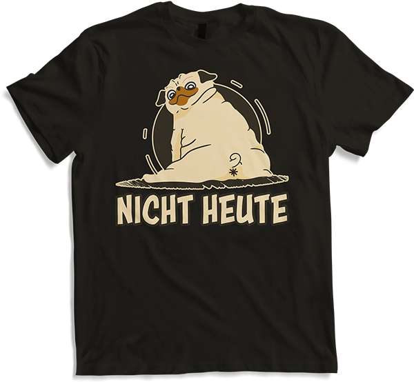 Produktbild von T-Shirt Nicht Heute Mops Lustiger Möpse Spruch für Mädchen & Jungs