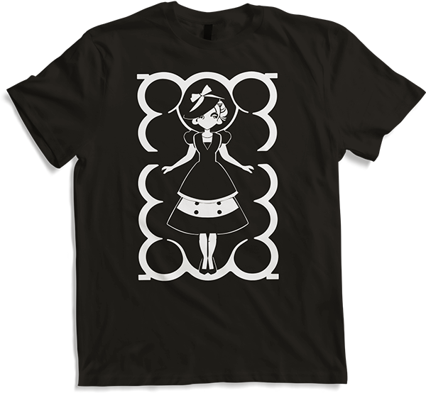 Produktbild von T-Shirt Niedlich Gothic Lolita Manga Märchen Anime Mädchen
