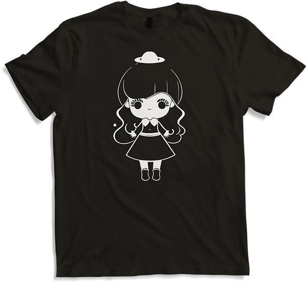 Produktbild von T-Shirt Niedlich Gothic Lolita Manga Märchen Anime Mädchen