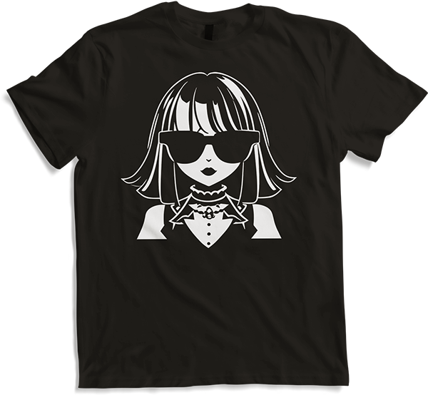Produktbild von T-Shirt Niedliche Anime Mädchen Gothic Manga Märchen Sonnenbrille