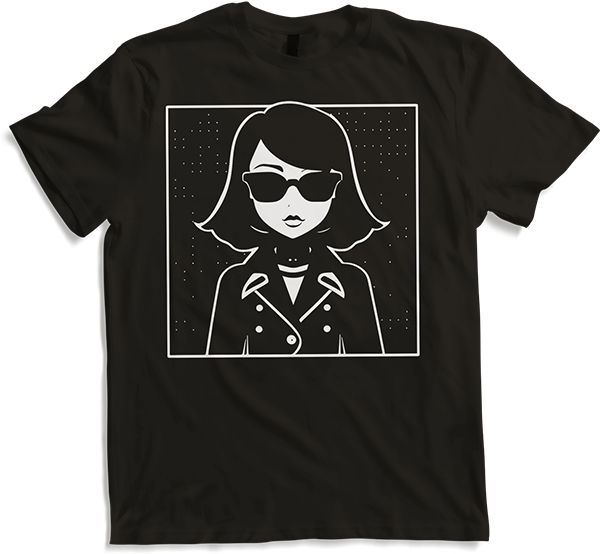 Produktbild von T-Shirt Niedliche Anime Mädchen Gothic Manga Märchen Sonnenbrille