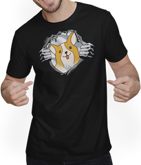 Produktbild von T-Shirt mit Mann Niedliche Hunde-Corgis für Mädchen und Frauen Herz Corgi