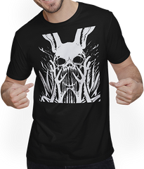 Produktbild von T-Shirt mit Mann Occult Horror Bunny Art Death Metal Thrash Metall Grindcore