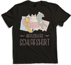 Produktbild von T-Shirt Offizielles Schlafshirt Katze Hund Kaninchen Mädchen Spruch