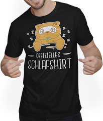 Produktbild von T-Shirt mit Mann Offizielles Schlafshirt Pyjama Katzen Spruch Fenster Katze