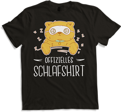Produktbild von T-Shirt Offizielles Schlafshirt Pyjama Katzen Spruch Fenster Katze