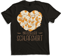 Produktbild von T-Shirt Offizielles Schlafshirt | Schlafanzug Meerschweinchen Herz