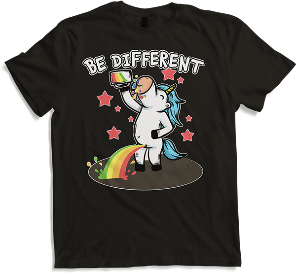 Produktbild von T-Shirt Peeing Einhorn Trinkregenbogen | sarkastische Ironische Einhörner
