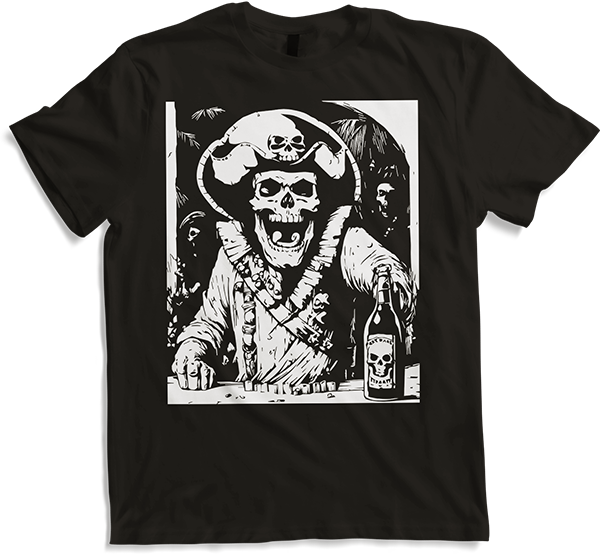 Produktbild von T-Shirt Piraten-Fan Totenkopf Piraten Totenköpfe Freibeuter Segeln Pirat
