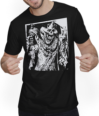 Produktbild von T-Shirt mit Mann Piraten-Fan, Totenkopf, Piraten, Totenköpfe, Segelpirat
