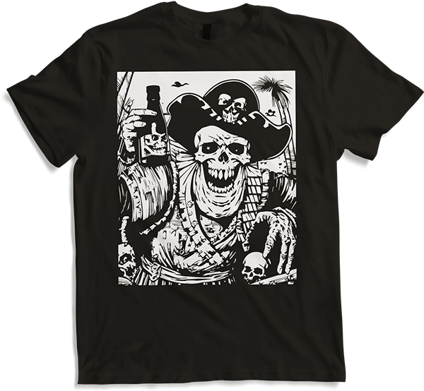 Produktbild von T-Shirt Piraten-Fan, Totenkopf, Piraten, Totenköpfe, Segelpirat