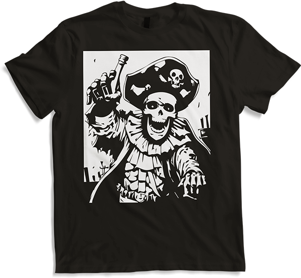 Produktbild von T-Shirt Piraten-Fan, Totenkopf, Piraten, Totenköpfe, Segelpirat