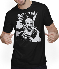 Produktbild von T-Shirt mit Mann Schreiender Punkrocker mit mohican Anarchy Punk