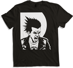 Produktbild von T-Shirt Schreiender Punkrocker mit mohican Anarchy Punk