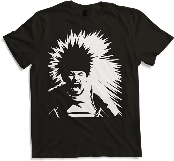 Produktbild von T-Shirt Schreiender Punkrocker mit mohican Anarchy Punk