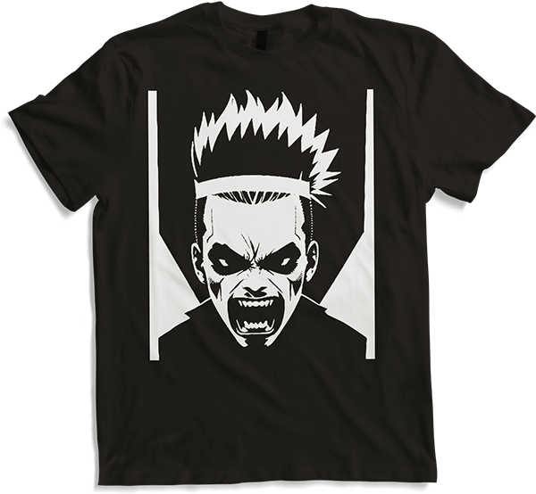 Produktbild von T-Shirt Schreiender Punkrocker mit mohican Anarchy Punk