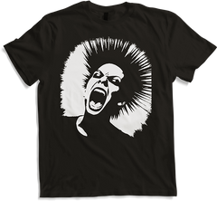 Produktbild von T-Shirt Schreiender Punkrocker mit mohican Anarchy Punk