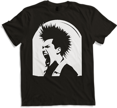 Produktbild von T-Shirt Schreiender Punkrocker mit mohican Anarchy Punk