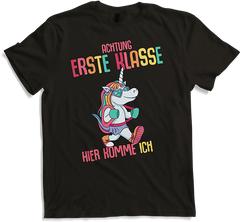 Produktbild von T-Shirt Schulkind 1. Klasse Schulanfänger Schulstart Einhorn Mädchen