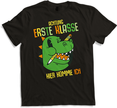 Produktbild von T-Shirt Schulkind Erste Klasse Schulanfänger Schulstart Dinosaurier