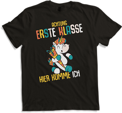 Produktbild von T-Shirt Schulkind Erste Klasse Schulanfänger Schulstart Einhorn