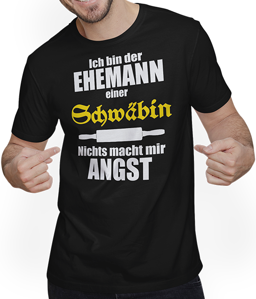 Produktbild von T-Shirt mit Mann Schwaben | Lustiger Spruch für Ehemänner | Sprüche Shirt