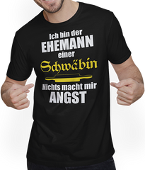 Produktbild von T-Shirt mit Mann Schwaben | Lustiger schwäbischer Spruch für Ehemänner