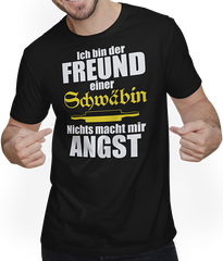 Produktbild von T-Shirt mit Mann Schwaben Lustiger schwäbischer Spruch für verliebte Partner