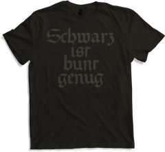 Produktbild von T-Shirt Schwarz ist bunt genug | Lustiger Spruch | Goth Metalhead