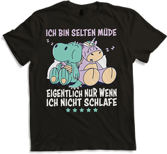 Produktbild von T-Shirt Selten Müde Drachen Kawaii Einhorn Lustige Schlaf Sprüche