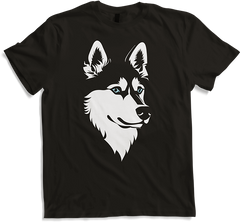 Produktbild von T-Shirt Sibirische Husky-Rasse mit blauen Augen
