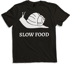 Produktbild von T-Shirt Slow Food Römische Schnecke Lustiger Gourmet Spruch French Cook Chef