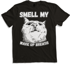 Produktbild von T-Shirt Smell My Wake Up Breath Cat Mom Morning Grouch Katze Spruch