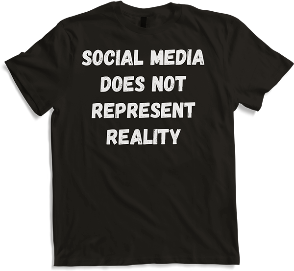 Produktbild von T-Shirt Social Media Does Not Reality Anti Social Network