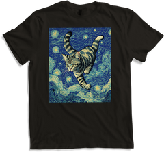 Produktbild von T-Shirt Surreal Impressionistische Katze Impressionismus Katzen Kunst