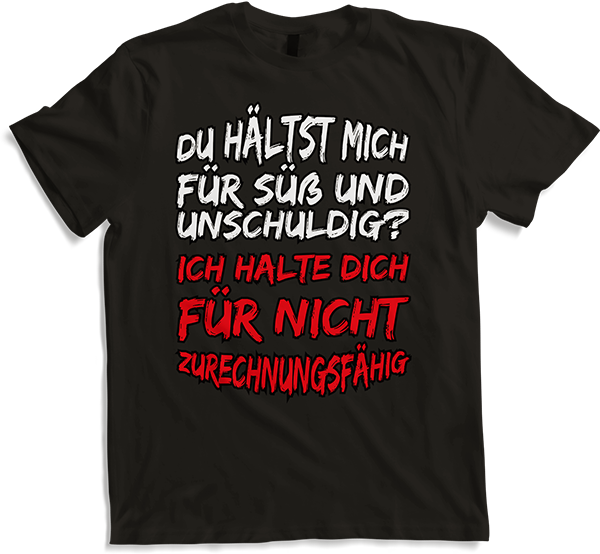 Produktbild von T-Shirt Süß und unschuldig Freche Mädchen Sprüche Teenager Spruch
