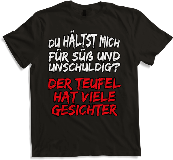 Produktbild von T-Shirt Süß und unschuldig Freche Mädchen Sprüche Teenager Spruch