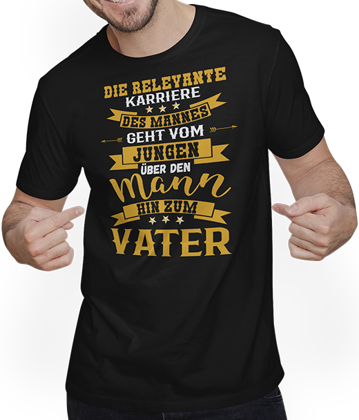 Produktbild von T-Shirt mit Mann Väter Sprüche | Stolzer Vater Spruch für Dad Papa Vatertag