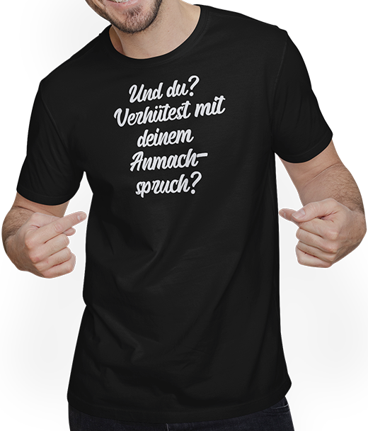 Produktbild von T-Shirt mit Mann Verhütest mit Anmachspruch? Freches Frauen Lustiges Spruch