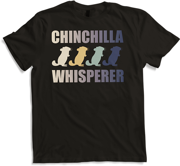 Produktbild von T-Shirt Vintage Chinchilla Whisperer Retro Lustiges Chinchillas