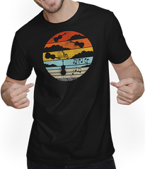 Produktbild von T-Shirt mit Mann Vintage Sonnenuntergang Streichquartett & Kammermusik Shirt