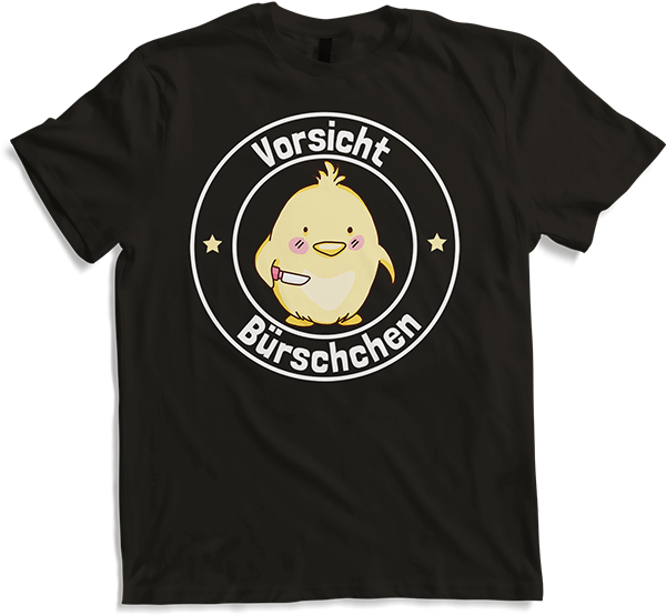 Produktbild von T-Shirt Vorsicht Bürschchen Frecher sarkastischer ironischer Spruch