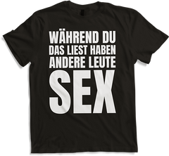 Produktbild von T-Shirt Während Du das liest Spruch Sexspruch Sexwitz Sex Sprüche