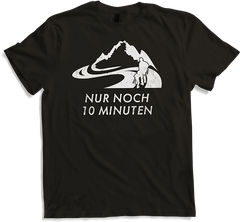 Produktbild von T-Shirt Wanderer Bergsteiger Klettern Spruch | Nur noch 10 Minuten
